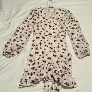 White Floral Dress Size Small
